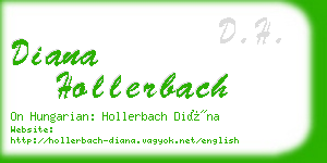 diana hollerbach business card